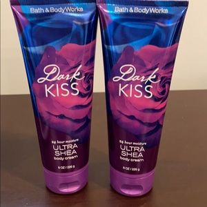 Bath & Body Works Dark Kiss Body Cream set